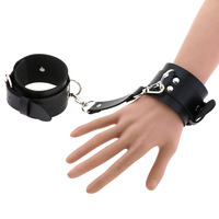 2PCS/Set Emo Sexy Matching Bracelets For Women Black Goth Punk Harajuku PU Leather Cuff Bracelets Bondage Cosplay Gothic Jewelry