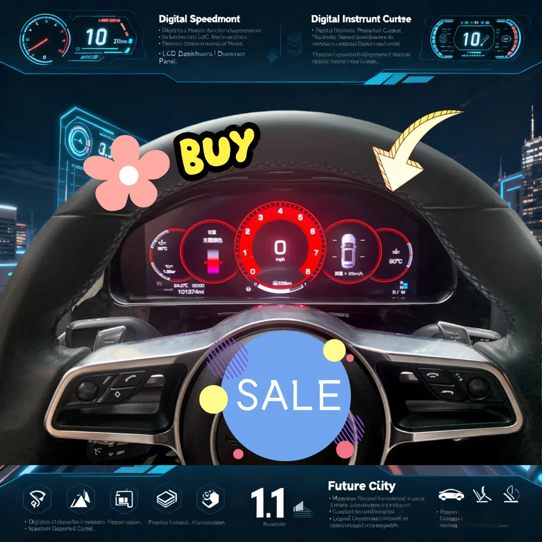 

For Porsche Cayenne 2011 2012 2013 2014-2017 Digital Cluster LCD Dashboard Player Virtual Cockpit Instrument panel Linux System