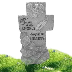 Angel Memorial Garden Stone Grave Decorations Garden Rock For Pet Loss Engraved Dog Tombstone Resin Cat Tombstone Outdoor Garden