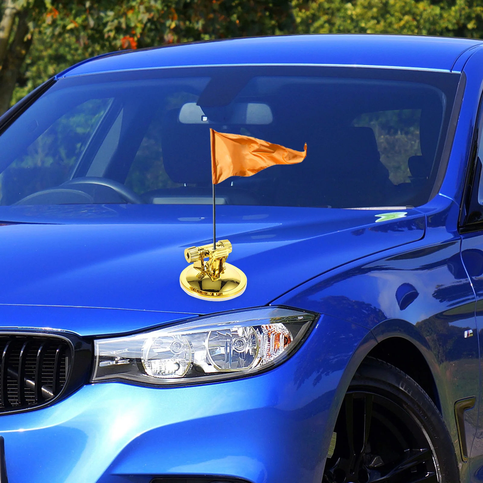 

Suction Cup Flagpole Holder Durable Plastic Strong Wind Resistance Car Motorcycle Mount Base St Vehicle Parade Accessories