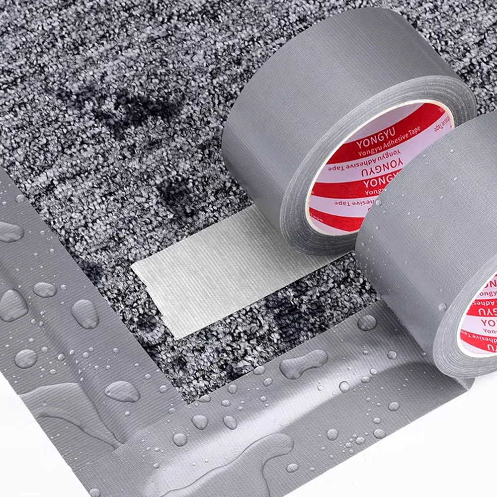 20 meter silver single-sided cloth base tape floor mat strong adhesive window windproof tape traceless decorative adhesive