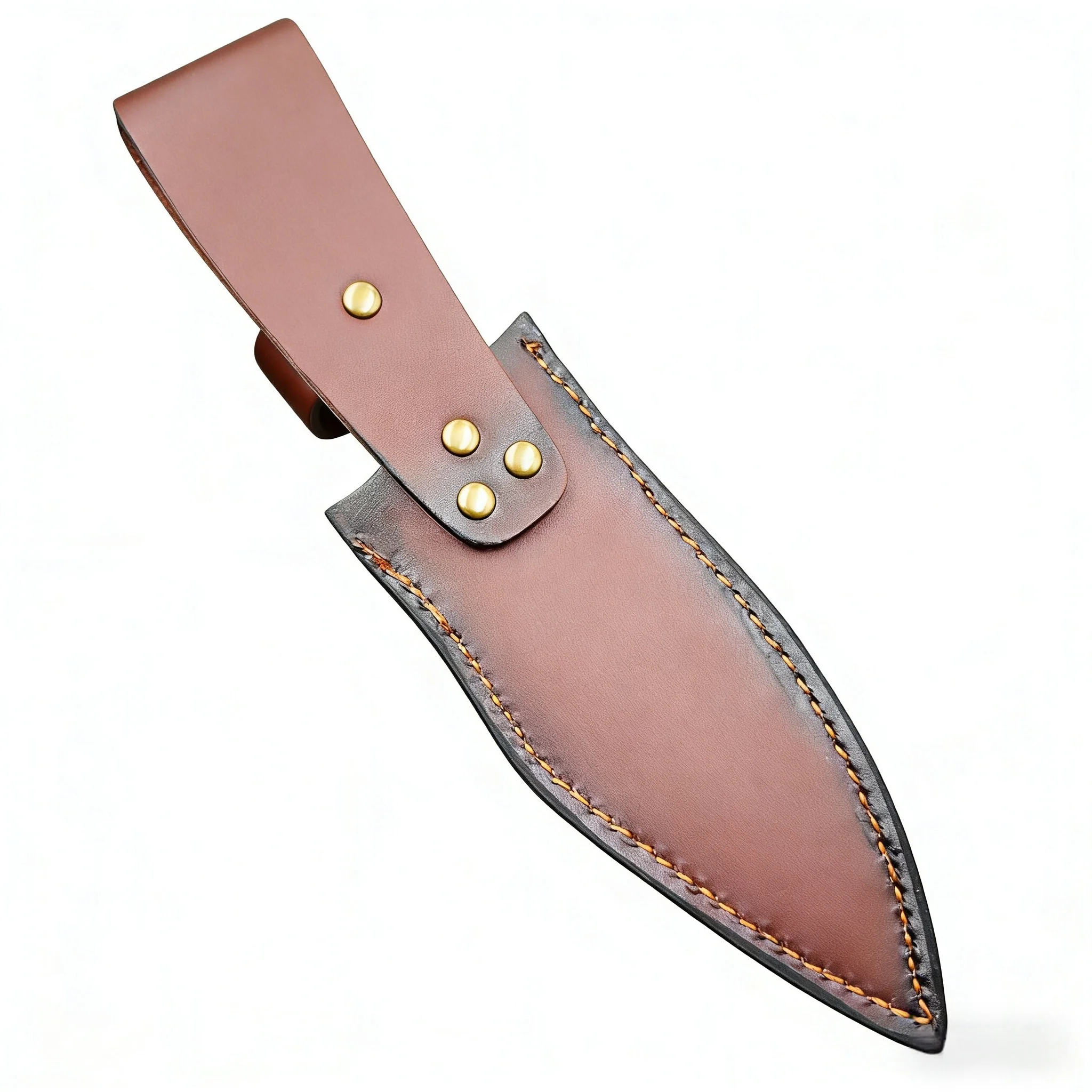 Crocodile Texture Spliced Split Cowhide Knife Sheath Waist Belt Carry Tool Scabbard Sheath Only No Knife Included view 6