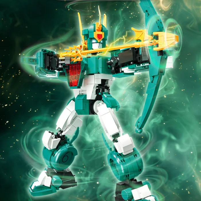 JIE STAR DIY Building Block Toy Assembly Robot for Older Children Storm Messenger 58210 Transforming Educational Playset