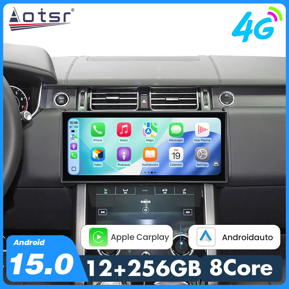 

Для Land Rover Range Rover Vogue 2018-2022: 15,8-дюймовый встраиваемый сенсорный экран, автомобильное радио, GPS-навигация, CarPlay, Android Auto, подключение и использование (Plug & Play)