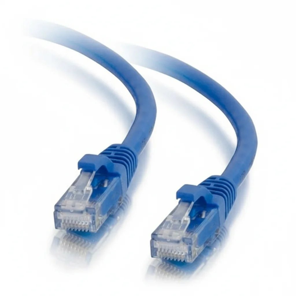 

C2G 757120214717 Сетевой патч-кабель Ethernet 100 футов CAT5e — синий — Snagless — Неэкранированный (UTP) — RJ-45 штекер — используемый, как новый