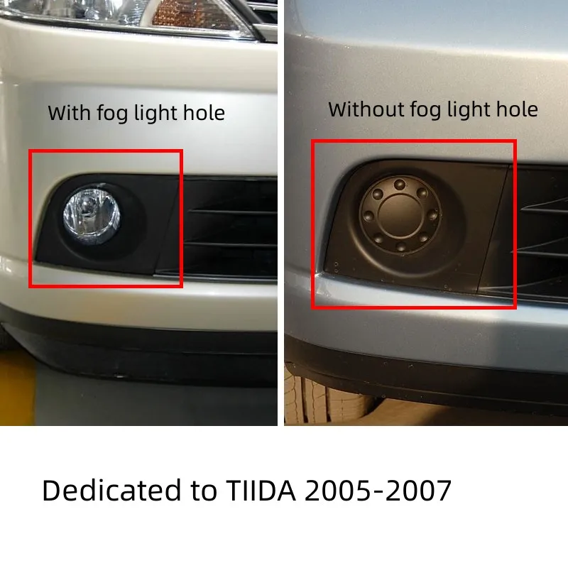 Front Bumper Fog Lamp Cover Fog Light Frame Automotive parts For Nissan 2005-2007  Tiida