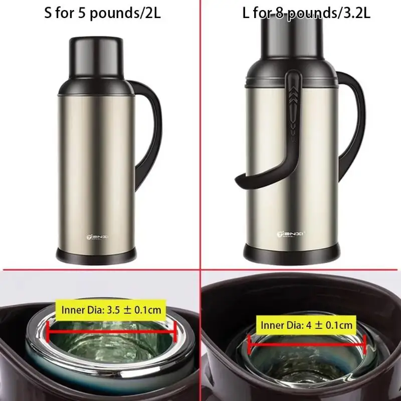 Leakproof Thermos Bottle Stopper Food Safe Silicone Steel Kettle Cover Replacement Accessories for Vacuum Flasks