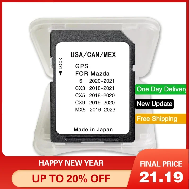 

Sat Nav Maps 8GB USA CAN MEX Maps SD Card 2023 for Mazda 6 CX-3 CX-5 CX-9 MX-5 Car Navigation Connect GPS System Accessories