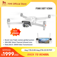 FIMI X8T 4k Profesional Drone RokLink 5.0 20KM Transmission GPS Quadcopter Thermal Infrared Lens Triple-camera gimbal system