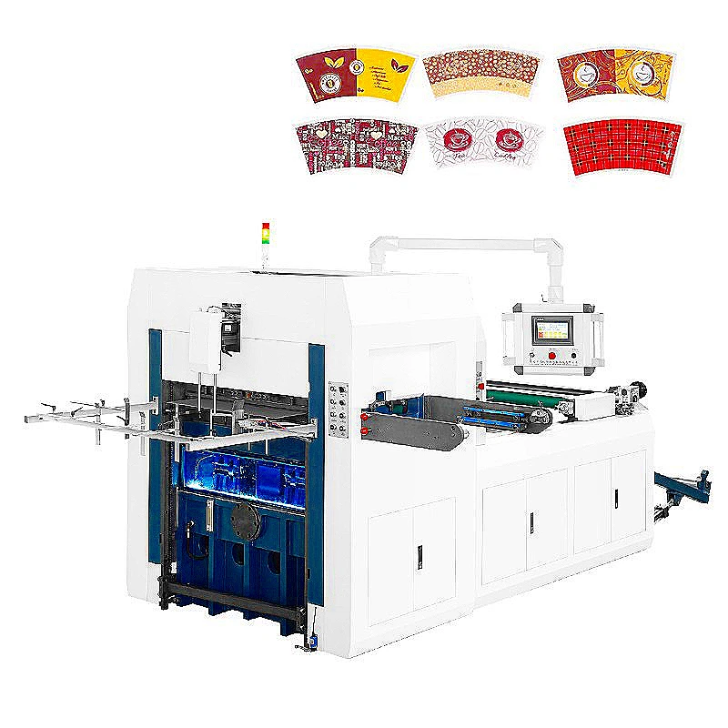 China Paper Cup Die Cutting Machine Automatic Roll Paper Cup Cutter Die Cutting Creasing Machine 90-140m/min Paper Cup Machine