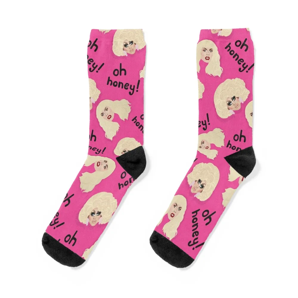 

Trixie Mattel & Katya - Rupaul's Drag Race - RPDR - Oh Honey Socks Argentina man Lots tennis Luxury Woman Socks Men's