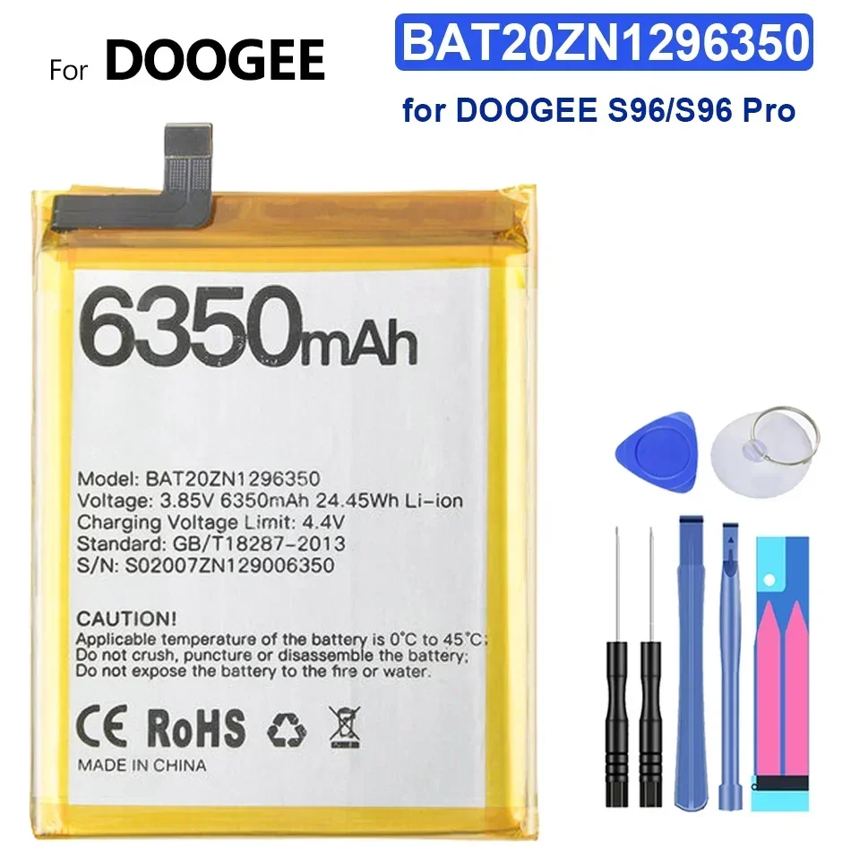 แบตเตอรี่โทรศัพท์มือถือแบบชาร์จไฟได้10080mAh สำหรับ S30 Doogee S40 S55 S60 S70 S80 Lite S96 Pro