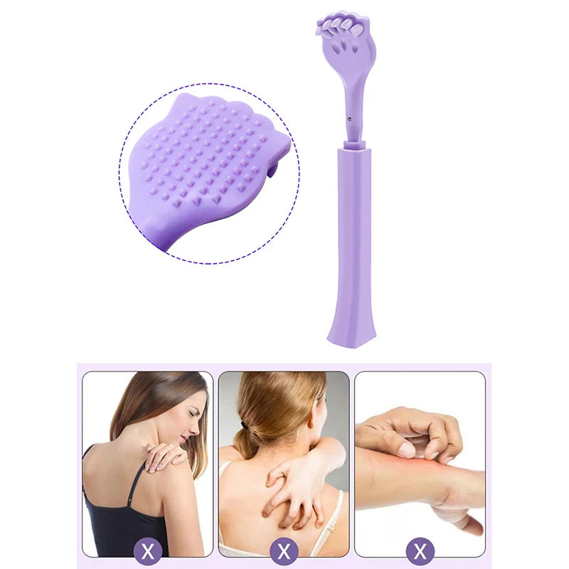 Three Sections Handle Telescopic Back Scratcher Scratch Massager For Itch Massager Body Grab Relax Scraper Old Man Happy