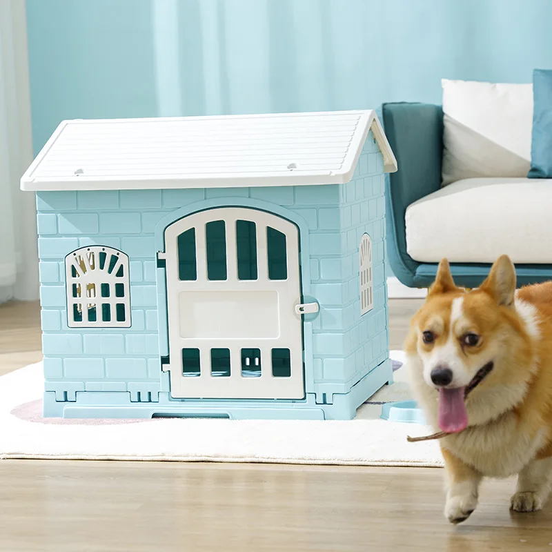 New indoor dog house, small and medium-sized, all-season universal cat litter with toilet