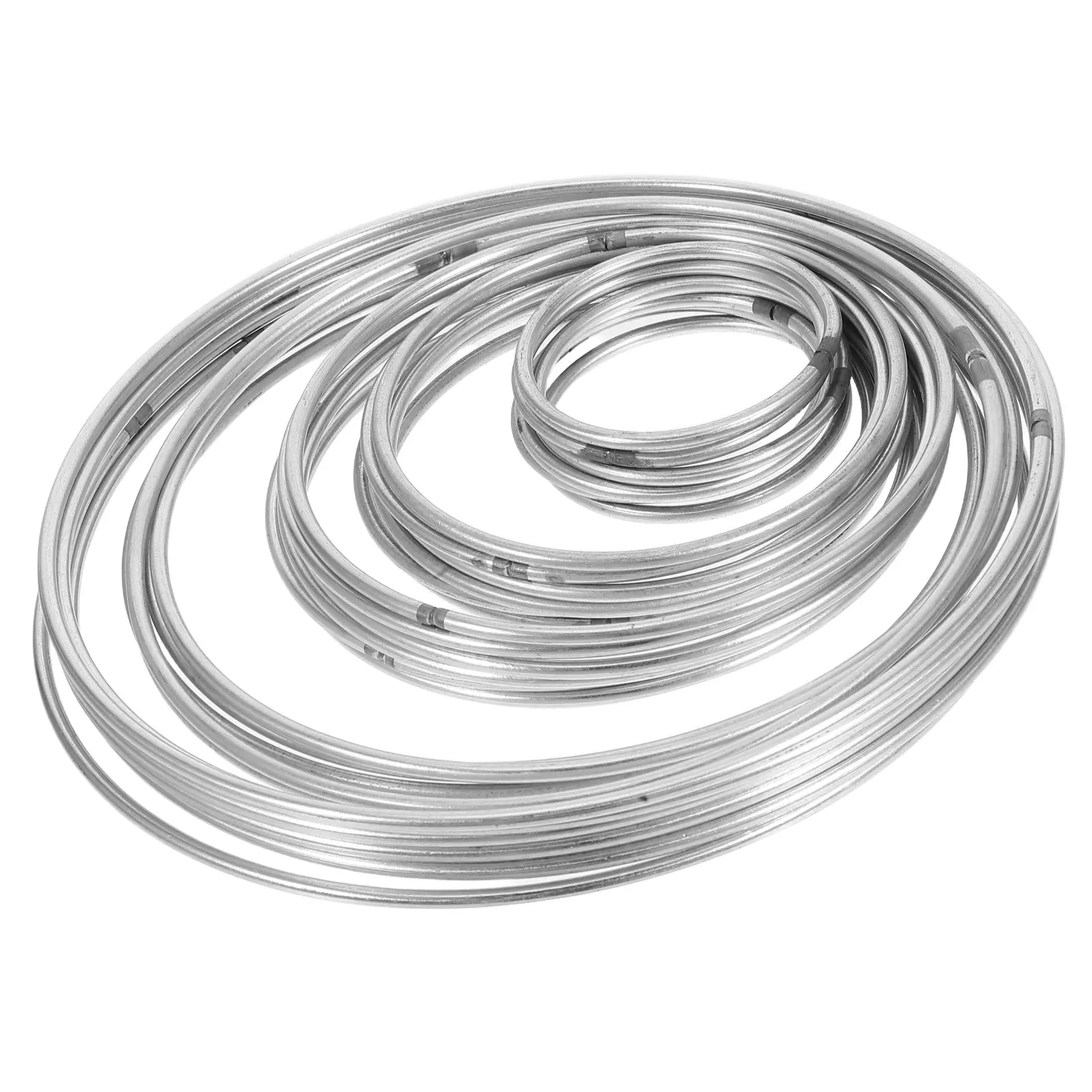 30Pcs 50Mm 80Mm 100Mm 130Mm 150Mm Sturdy Metal Hoops for Dreamcatcher Making Floral Wreath Craft Ring Dreamcatcher Supplies