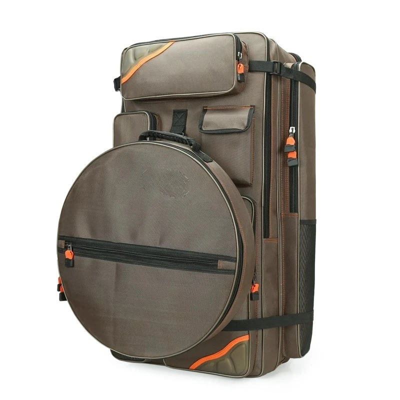 

Backpack Wide Thick European Fishing Backpack Double Layer Large Capacity Multifunctional Storage Waterproof