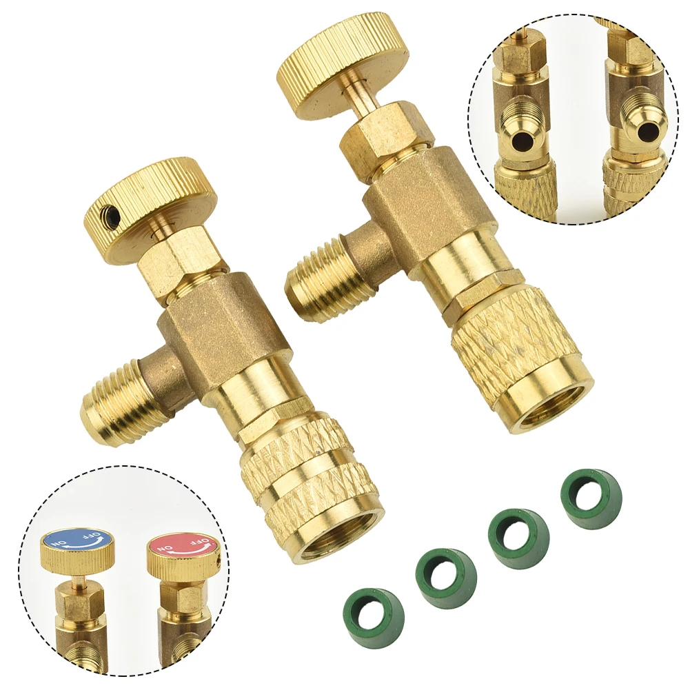 Industrial New Useful Air Conditioning adapter Replacement For R22/R410A Refrigeration Safety Valve Adjustable Copper
