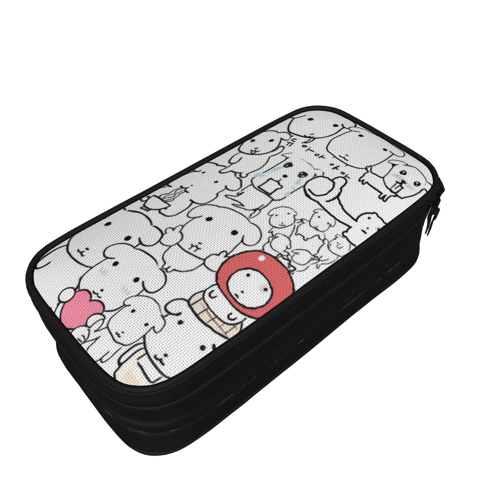 Cute GANADI Pencil Case  Students Kawaii Pen Box Custom School Pencil Cases Stationery Organizer Birthday Present