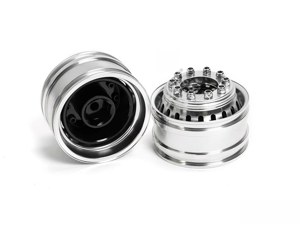 Scale 1/14 Aluminum Front Wheel Hub fit Tamiya Tractor Trucks MAN TGX FH12 FH16 750 Actros R470 R620 770s 56368 RC Truck 1 14