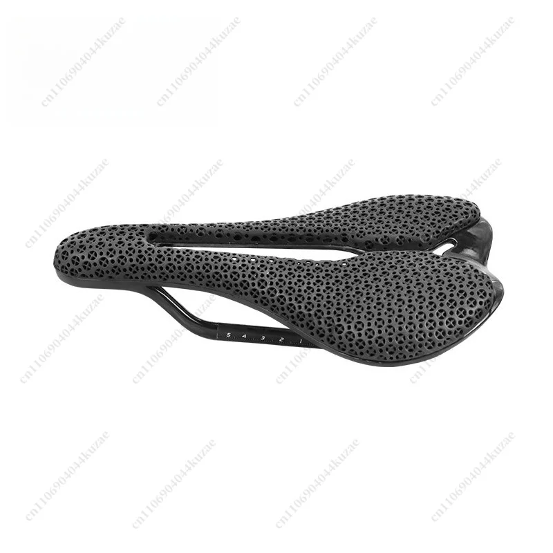 3D‑Printed Nylon Bicycle Saddle, Hollow Breathable High‑Strength Short‑Nose Seat for Road and Mountain Bike