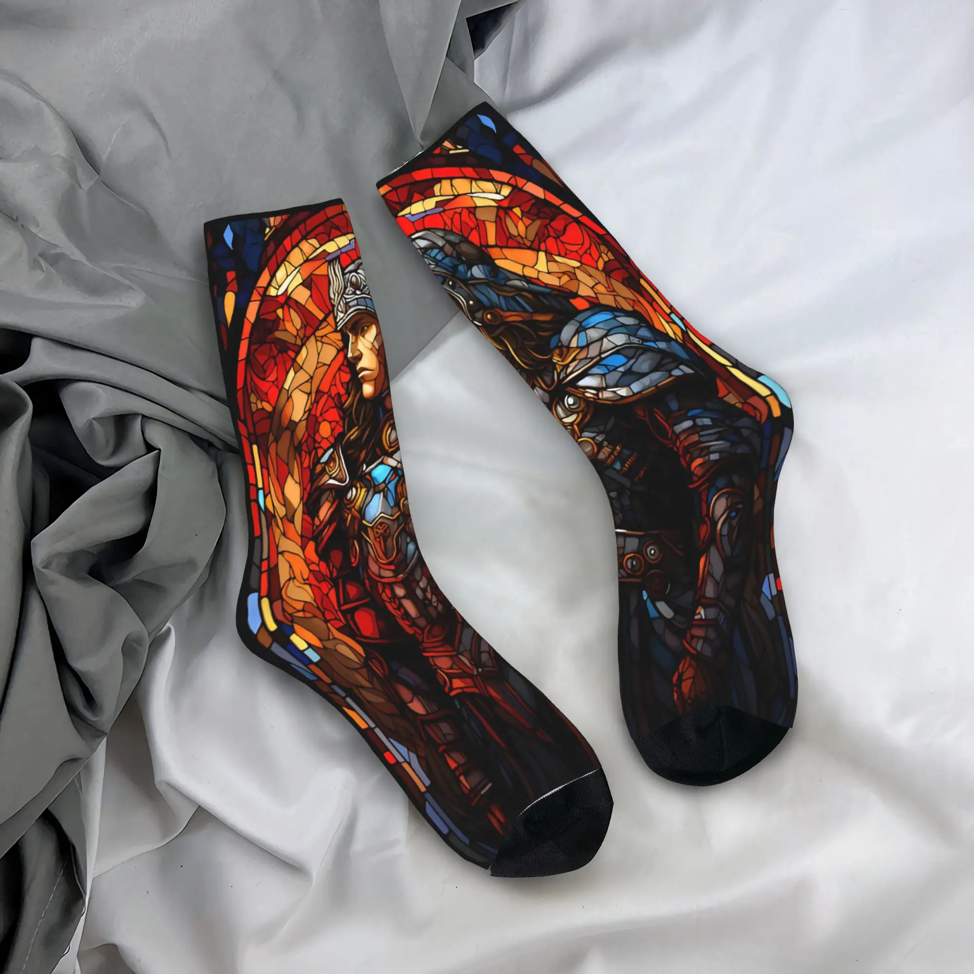 للجنسين الرجال الجوارب فاينل فانتسي تكتيك لعبة فيديو ملصق جوارب المضادة للبكتيريا تنفس الجوارب الخريف العصرية الجرافيك الجوارب #1