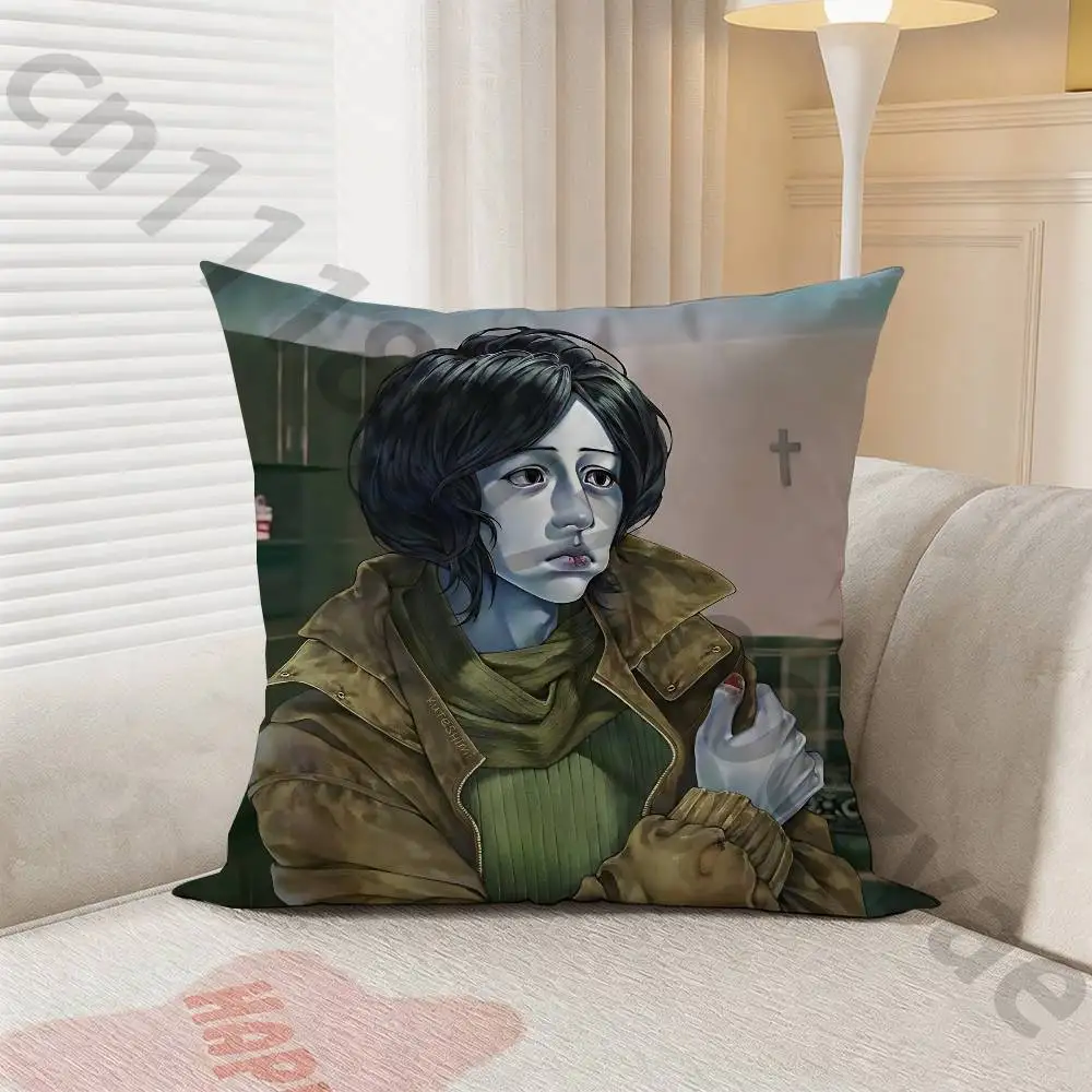 No Im Not a H-Human Pillow Case Anti-dustmite Pillowcase Invisible zipper silky short plush Sofa cushion cover