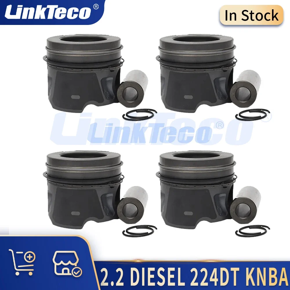 

4pcs Engine Part Pistons & Rings Kit 2.2 L Diesel 224DT KNBA 10-19 For CITROEN FORD JAGUAR LAND ROVER RANGE ROVER PEUGEOT 508