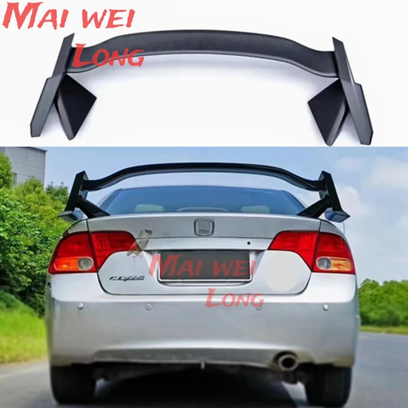 

Спойлер заднего крыла для Honda Civic 2006, 2007, 2008, 2009, 2010, крылья багажника, спойлеры из углеродного волокна в стиле R