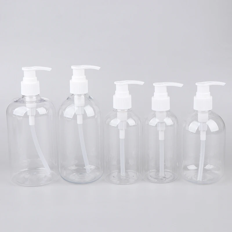 1 قطعة 200-500 مللي المحمولة مضخة فارغة زجاجات اسطوانة الشامبو غسول دائم إعادة الملء الحاويات للصابون السائل