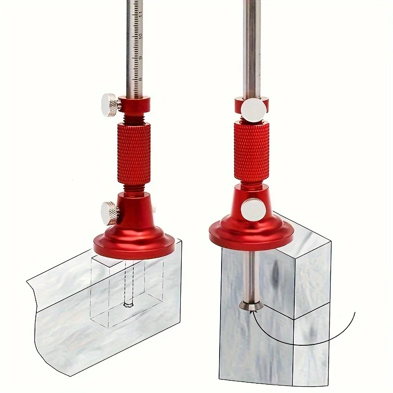European‑Style Woodworking Marking Gauge, Parallel Line Scribe Ruler, Mortise Line Drawing Scriber for Woodworking DIY Projects