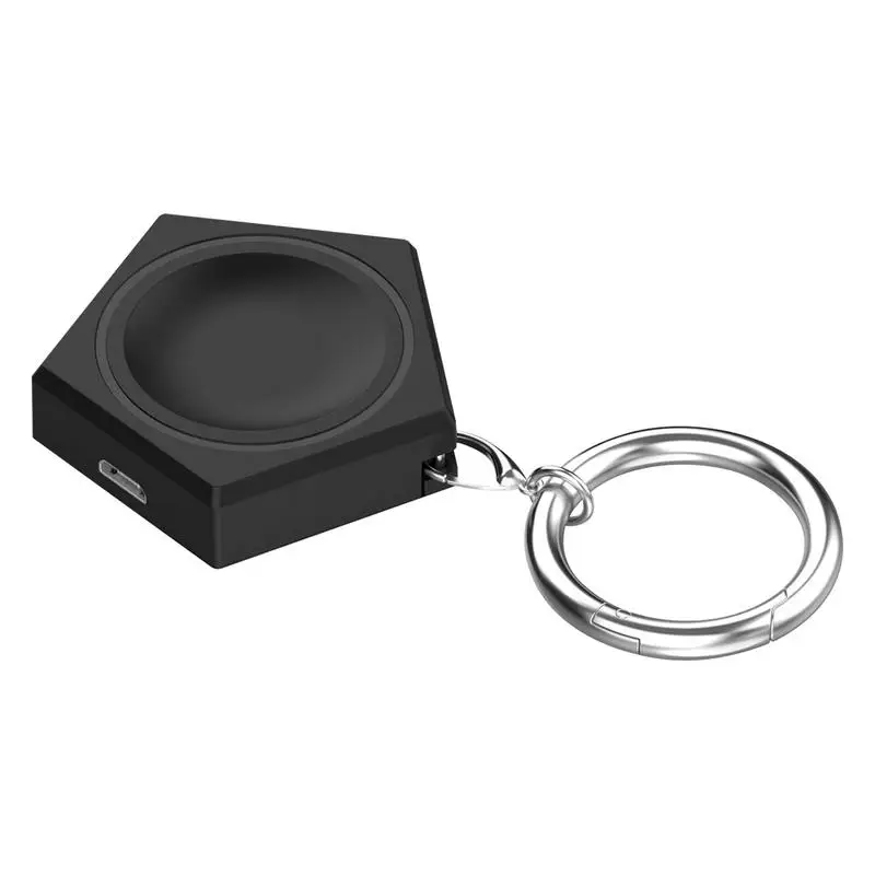 Base de carga inalámbrica para Samsung Galaxy Watch 3/4/5, cargador de sobretensión, llavero portátil, adaptador de carga USB para reloj