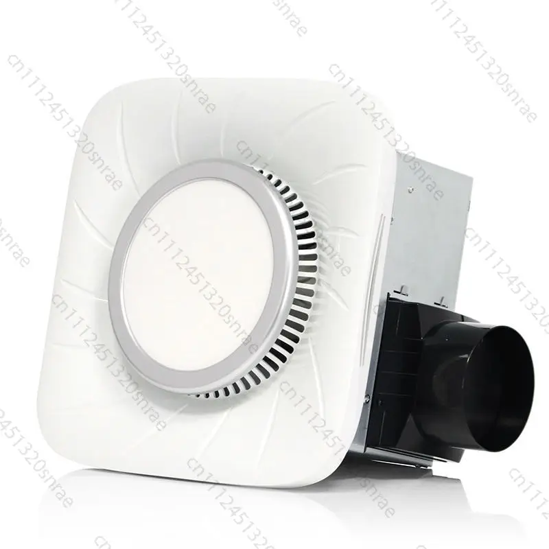 4 Inch Bathroom Ceiling Fan with LED Light - Independently Controlled Quiet Ventilation Fan IP44 for Shower Restroom