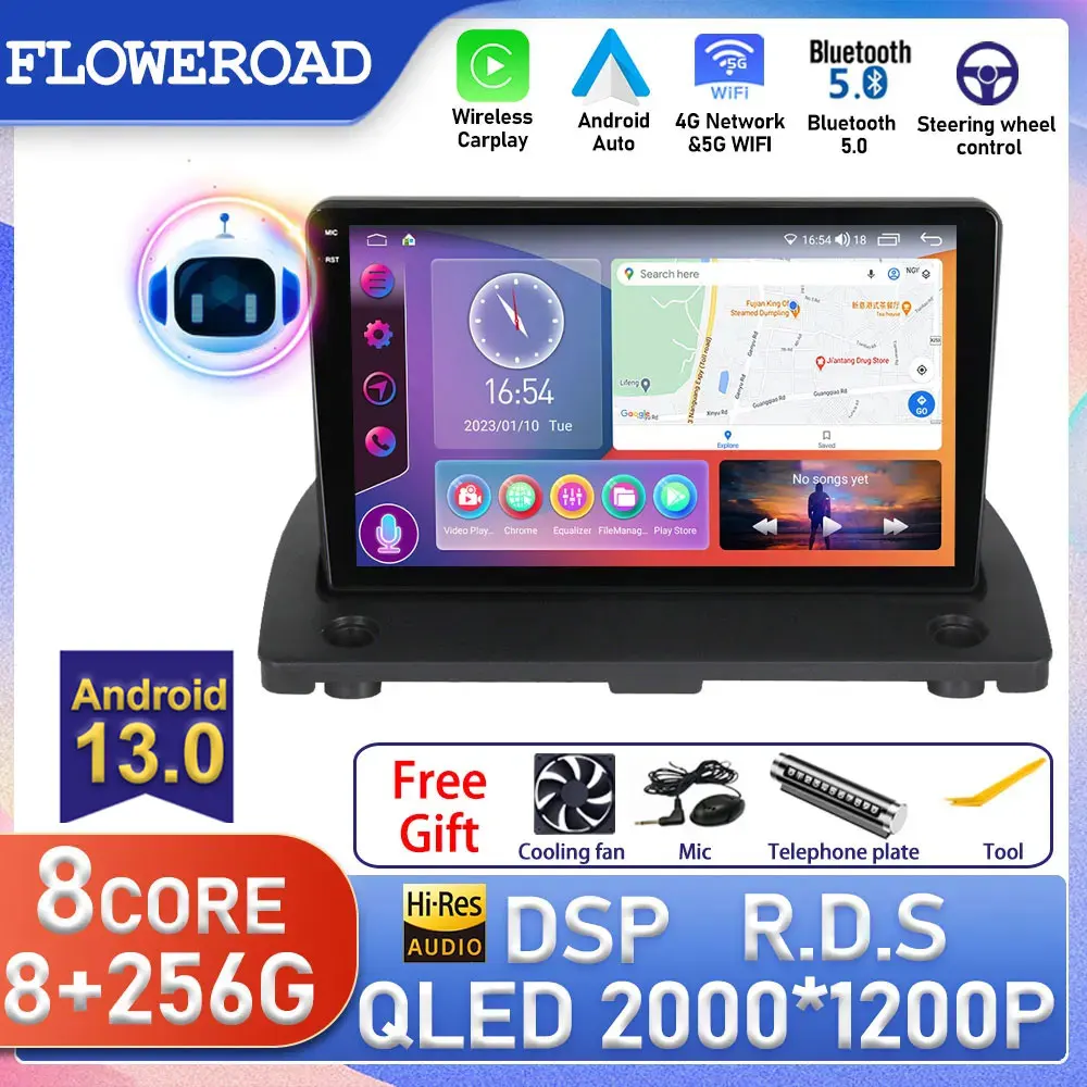 

Android For VOLVO XC90 2004 - 2013 Car Radio Multimedia Video Player GPS Navigation 4G+WIFI DSP 9-inch Auto Stereo 2din Monitor