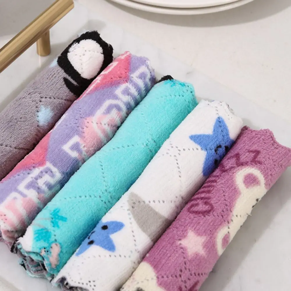 Microfiber Cloths Hand Towels Dishcloth Utensils For Kitchen Hydrophilic House Things Wiper