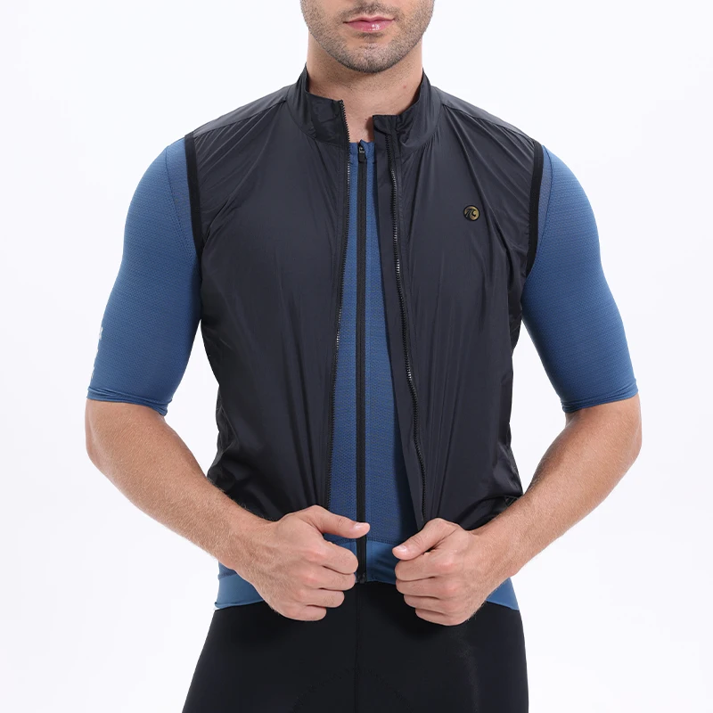 X-TIGER Men Jerseys Windproof Lightweight Cycling Sleeveless Jacket  Bike Uniform Bicycle Jersey Clothing Vest behind Breathable