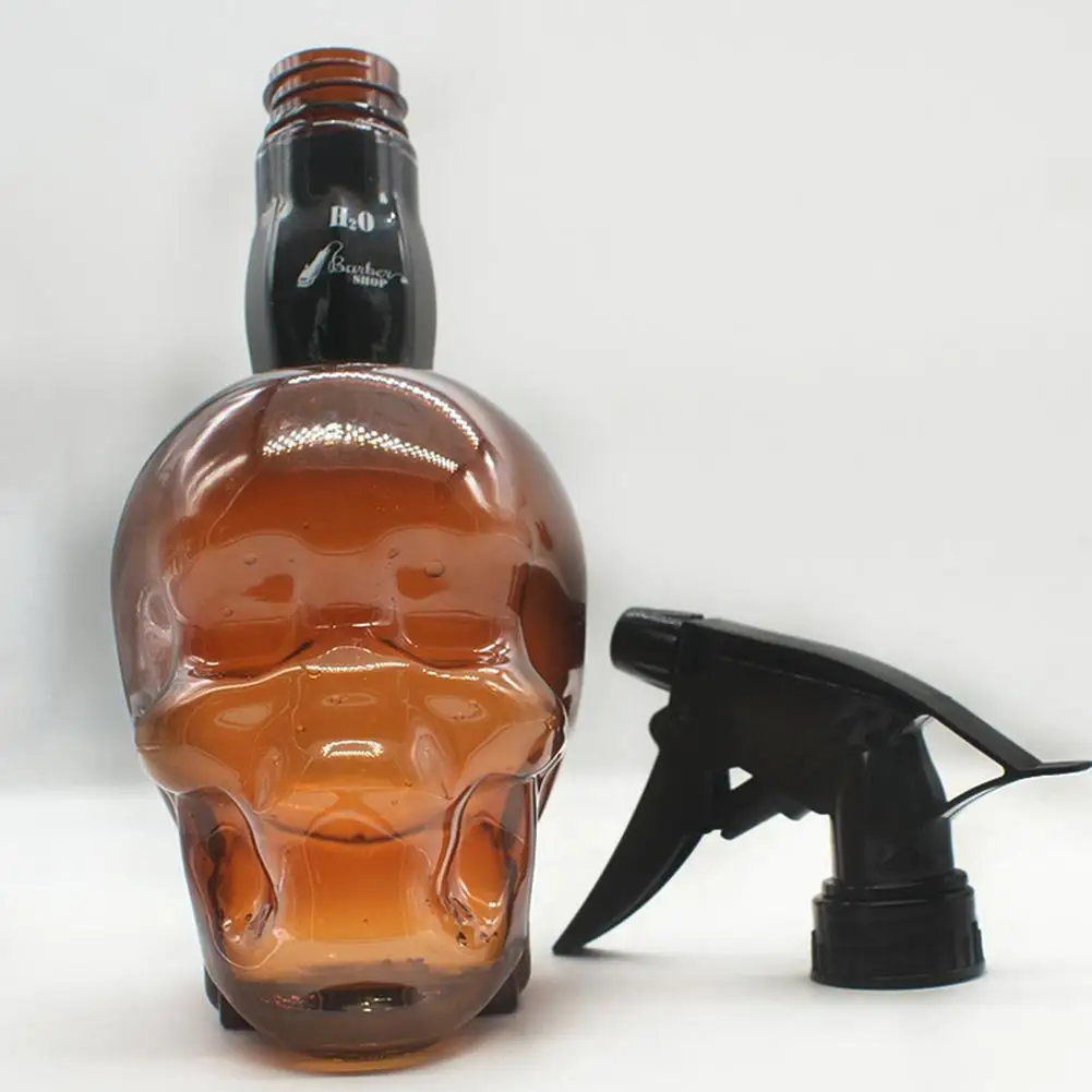 500ml Skull Shape Hairdressing Spray Bottle Skillful Manufacture Hair Styling Superior Quality Water Mist Sprayer Tool