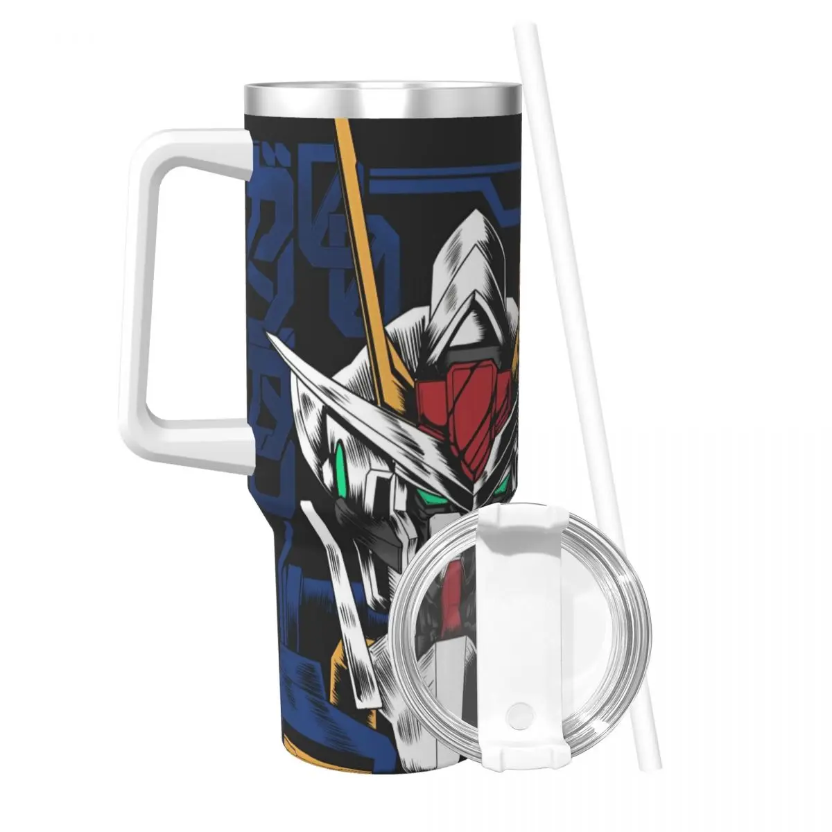 Gundam Stainless Steel Tumbler Camping Mugs Cup Large Capacity Coffee Mug Portable Cold and Hot Milk Tea Water Bottle