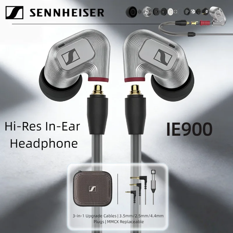 

Sennheiser IE900 Hi-Res Audio Monitor Hi-Fi In-Ear Headphones Original Flagship Detachable Wired Audiophile Earbuds IE 900