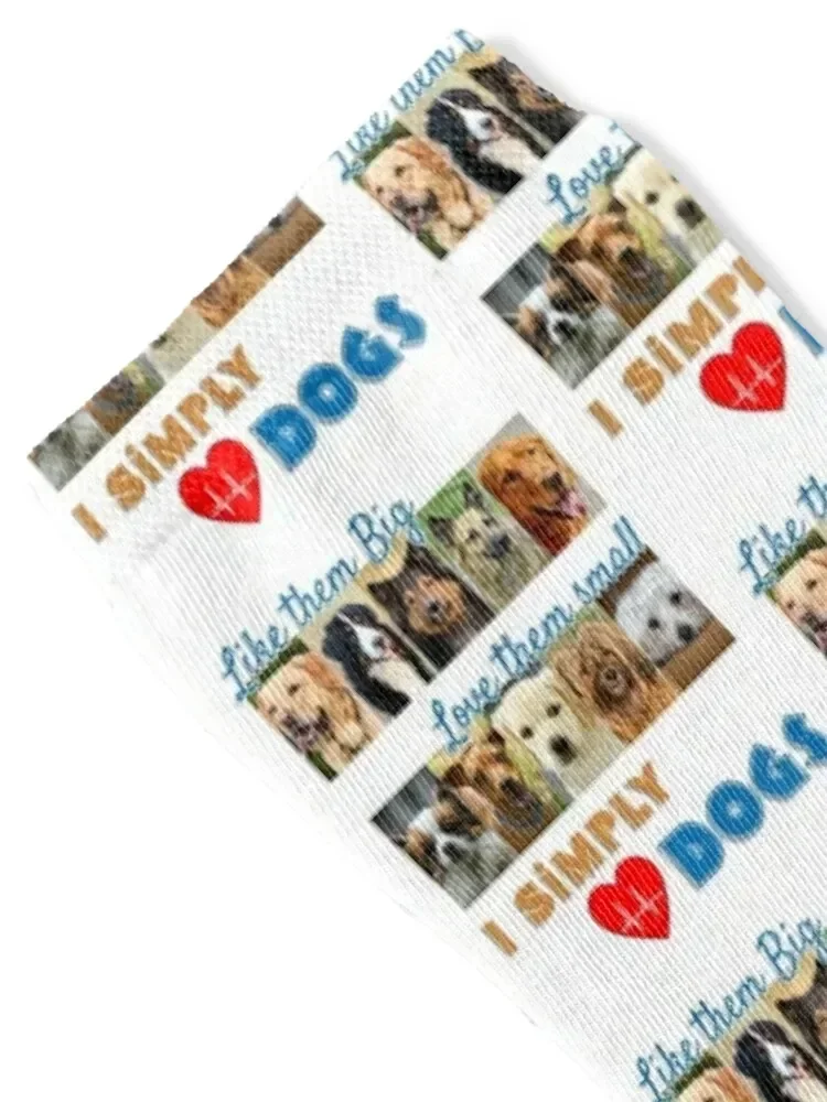 I Simply Love Dogs Photo Design Socks tennis kawaii Hiking boots Socks For Man Women's