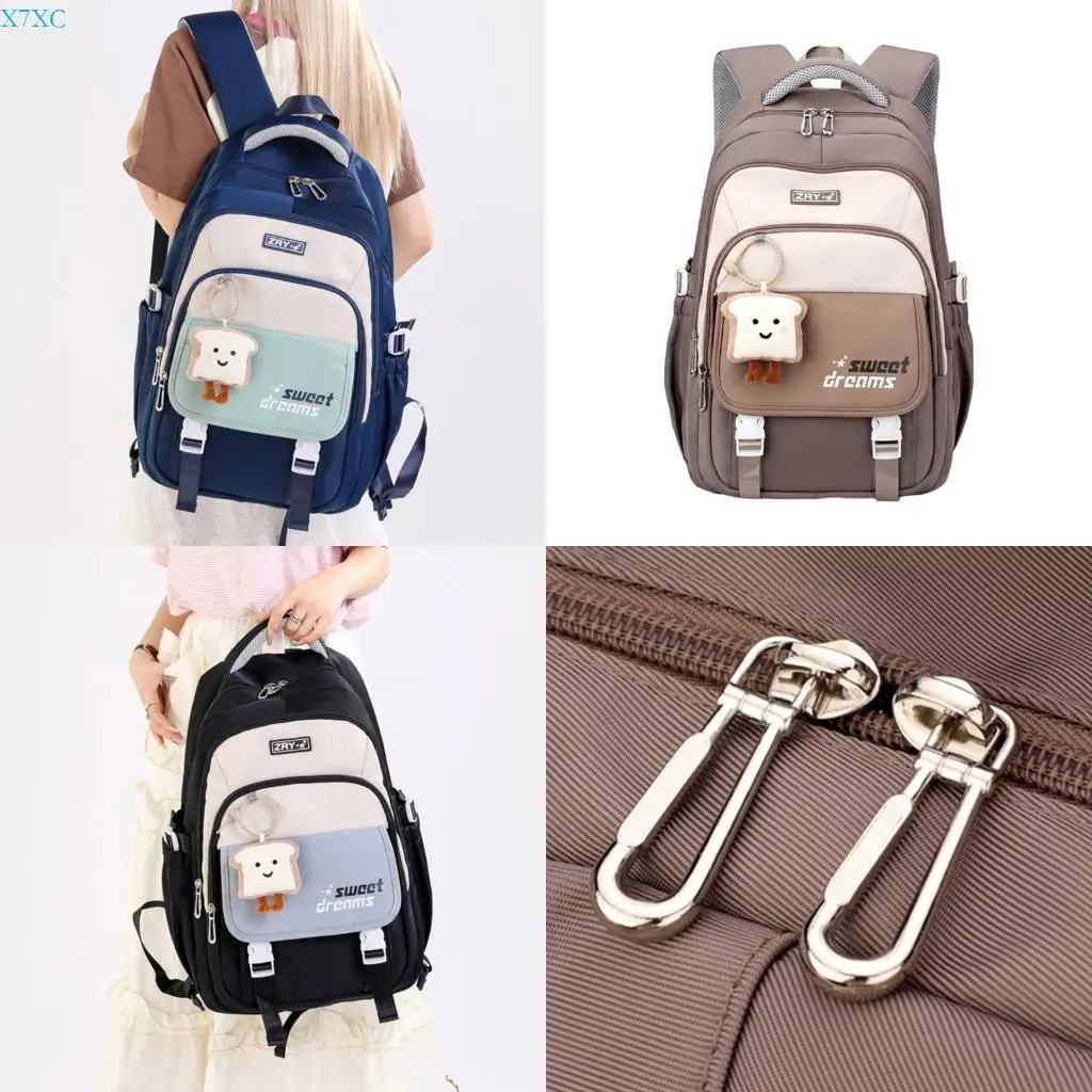 

X7XC 2025 Fashion Preppy Bag Simple Backpack School Backpack Laptop Bag Casual Daypack Work Commuters Bag Travel Bag Gifts