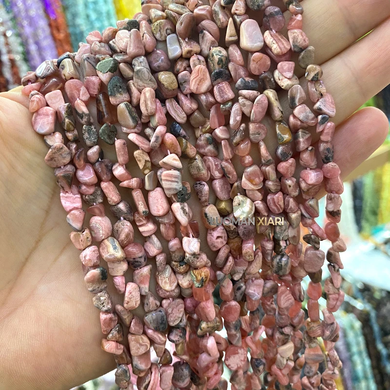 4-6mm Unregelmäßige Rohedelstein-Perlen aus Naturstein, koreanische Jade, lose Zwischenperlen für Schmuckherstellung, DIY-Armbänder, Anhänger, Zubehör, 15'' – Detail 12