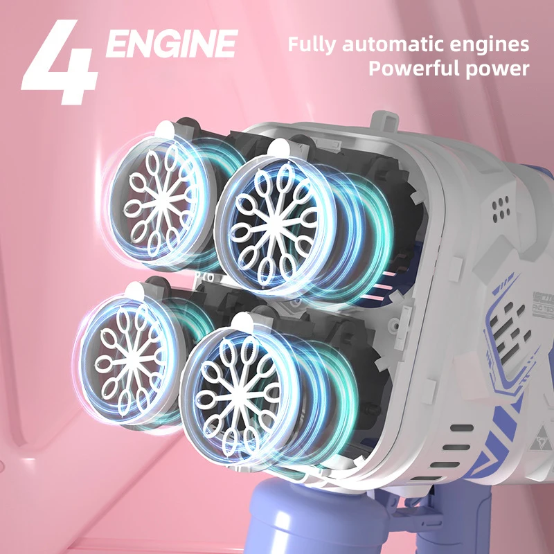 Big Soap Bubble Machine Gun Bubble Maker Blower Sky Star Led Light Bubble Machine Outdoor Games Bubbles for Kids Weeding Child
