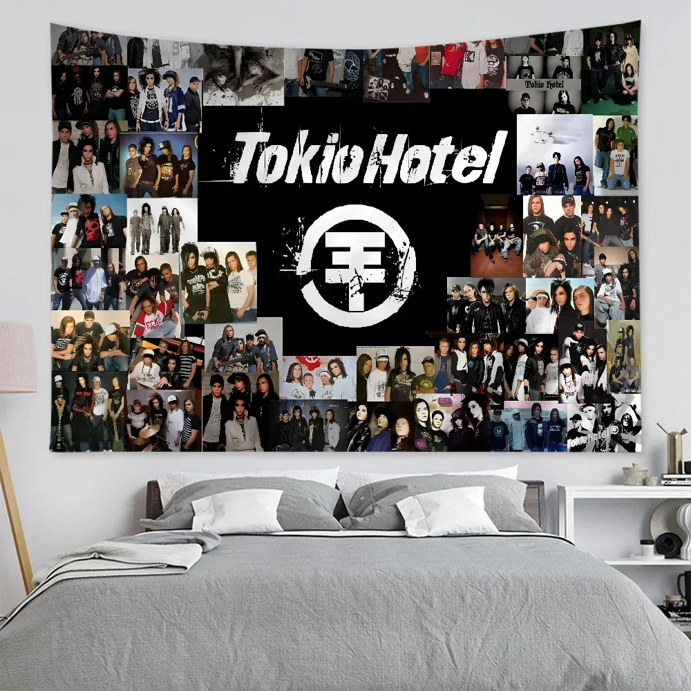 

Tokio Hotel Tom Kaulitz Cartoon Tapestry - Sci-Fi Art, Room Home Decor Wall Hanging