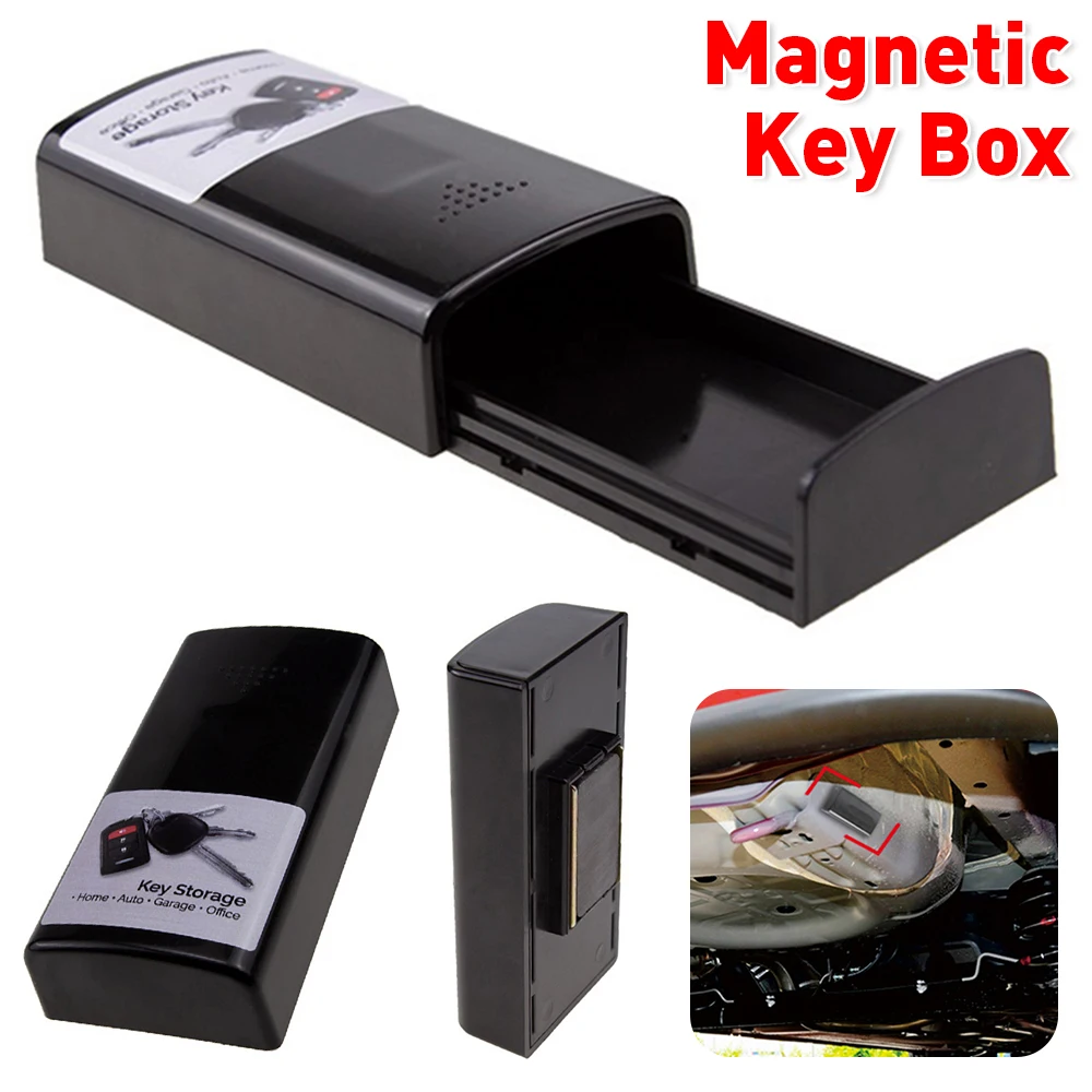 Magnetic Key Box Portable Car Key Secret Box Safekey Anti-loss Car Key Safe Box for Car Truck Home Office Travel Outdoor Key Box