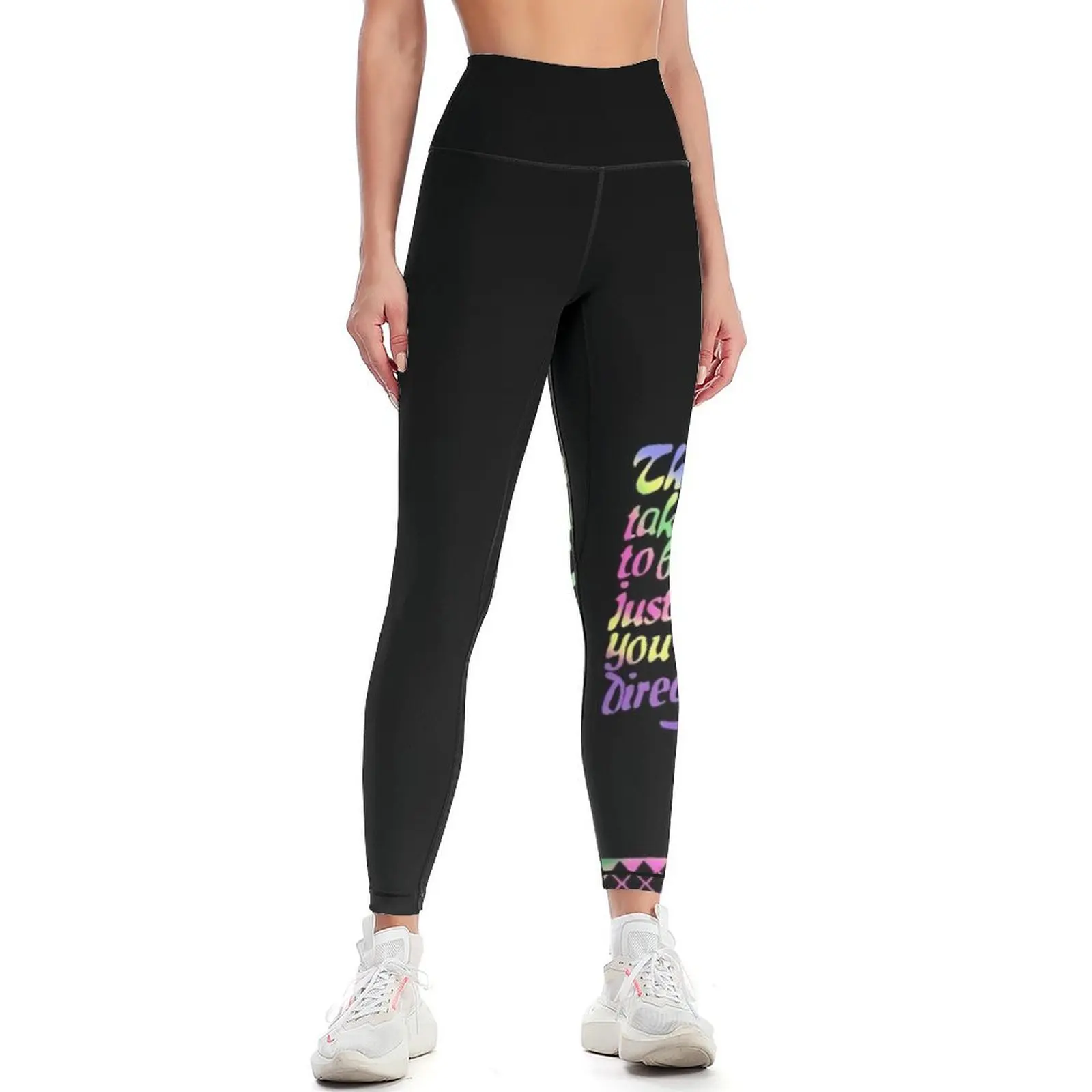 

Jemma Simmons The step you take... Quote Leggings Women's trousers Sportswear woman gym Fitness clothing Womens Leggings