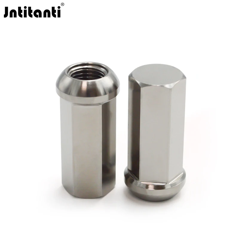 Jntitanti Gr5 titanium Wheel Nut M14x1.5x50mm Closed End Cone Seat /ball seat for VW Audi Porsche Benz Tesla land rover etc