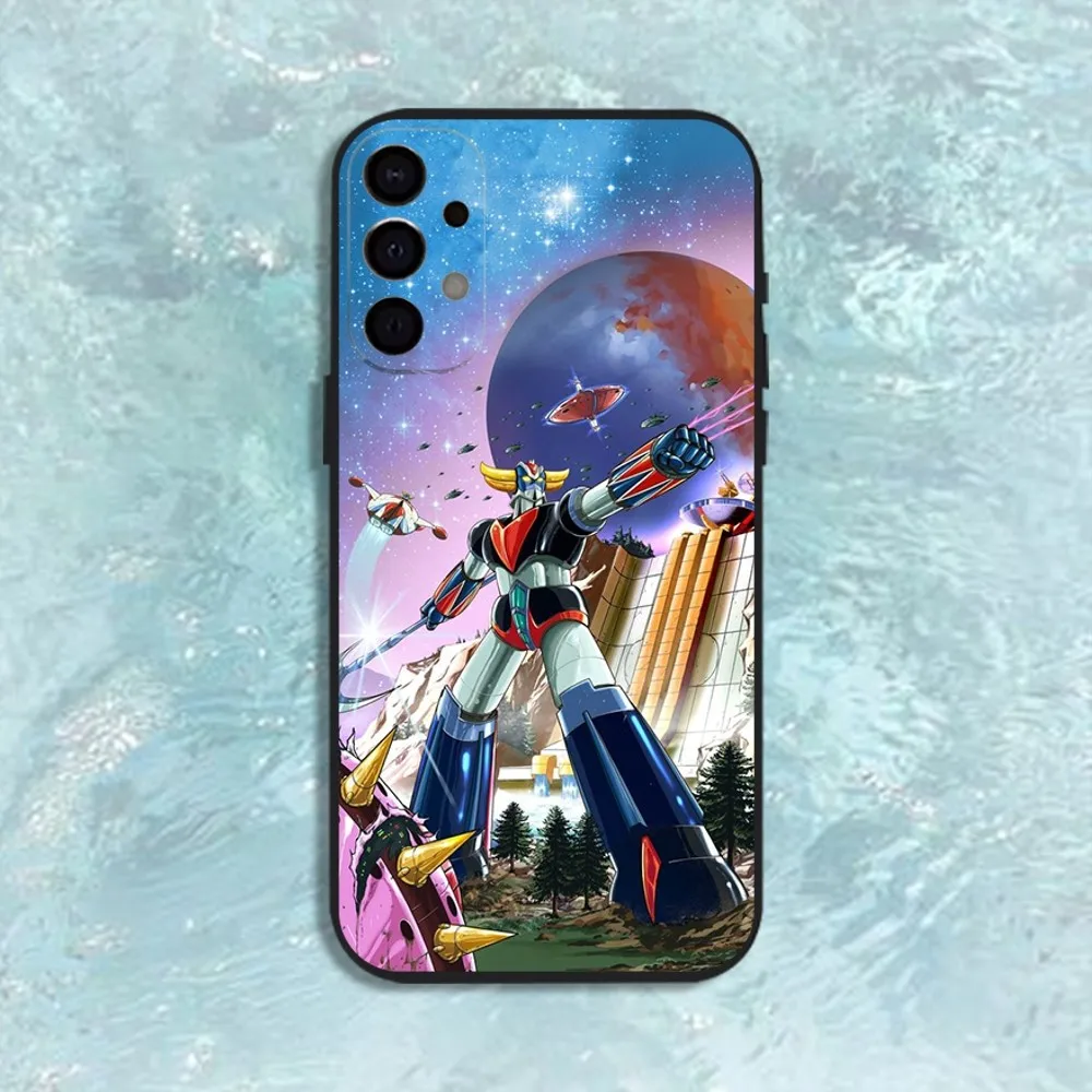 UFO Robot Goldorak Telefoon Case Voor Samsung S25,S24,S21,S22,S23,S30,Ultra,S20,Plus,Fe,Lite,Note,10,9,5G Zwarte Cover