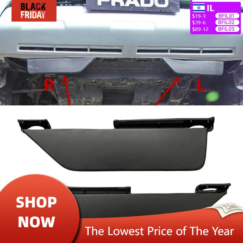 Car Front Bumper Lower Spoiler Fender Guard Deflector Trim Panel For Toyota Land Cruiser Prado For Lexus GX400 GX460 2009-2017