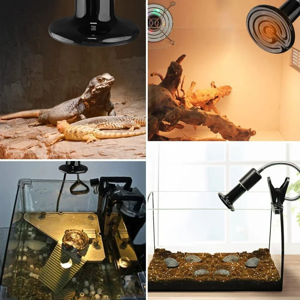 2 szt. Ceramiczna lampa grzewcza żarówka na podczerwień dla gadów drobiu wylęgających się amfibii terrarium zimowe źródło ciepła E27 200W — zdjęcie 4