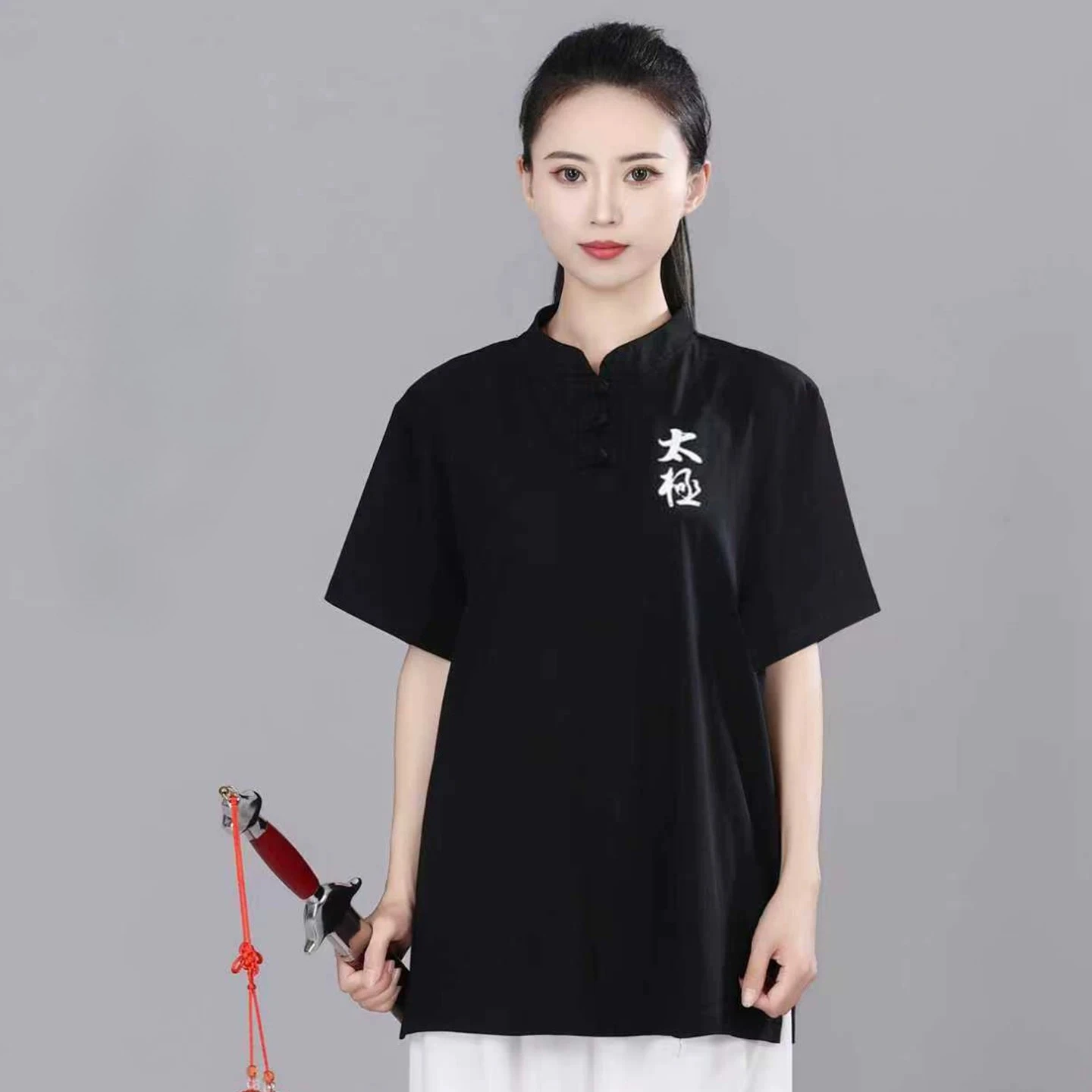 Summer Shortsleeves Chinese Kung fu Martial arts Jackets Tai Chi Wing Chun Top Wushu Shirts